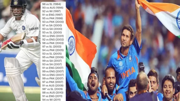 Sachin Tendulkar: 28 సార్లు సెంచరీ మిస్ చేసుకున్న ఏకైక ప్లేయర్.. అన్ని 99, 98, 93,91 దగ్గరే