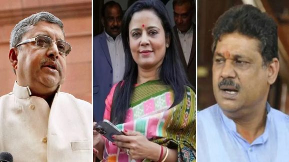 TMC Mahua Moitra: మహిళా ఎంపీ కోసం ఒకరినొకరు తిట్టుకున్న టిఎంసీ ఎంపీలు.. వీడియోలు వైరల్ చేసిన బిజేపీ
