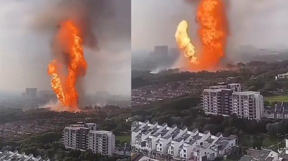 Malaysia Fire Accident: మలేషియాలో భారీ అగ్ని ప్రమాదం.. ఆకాశంలోకి ఎగిసిపడ్డ మంటలు