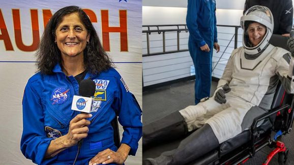 Sunita Williams First Reaction : భూమిపైకి వచ్చాక కాళ్లు ఆగలేదు.. సునీతా విలియమ్స్ ఫస్ట్ రియాక్షన్
