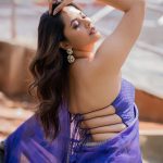 Anasuya: శారీలో కూడా చెమటలు పట్టిస్తున్న అనసూయ. బ్యాక్ లెస్ అందాలతో ఊపిరాడనివ్వకుండా..!