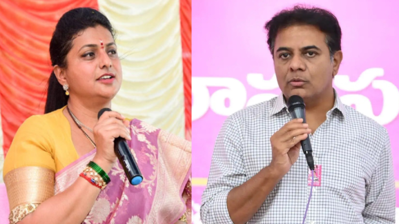 ktr and roja: అక్కడ కేటీఆర్.. ఇక్కడ రోజా.. మిగతా అంతా సేమ్ టు సేమ్