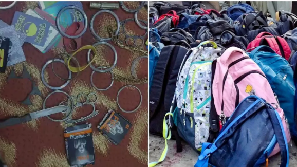 Condoms in School Bags: స్కూల్ బ్యాగుల్లో కత్తులు, కండోమ్ లు, మారణాయుధాలు..