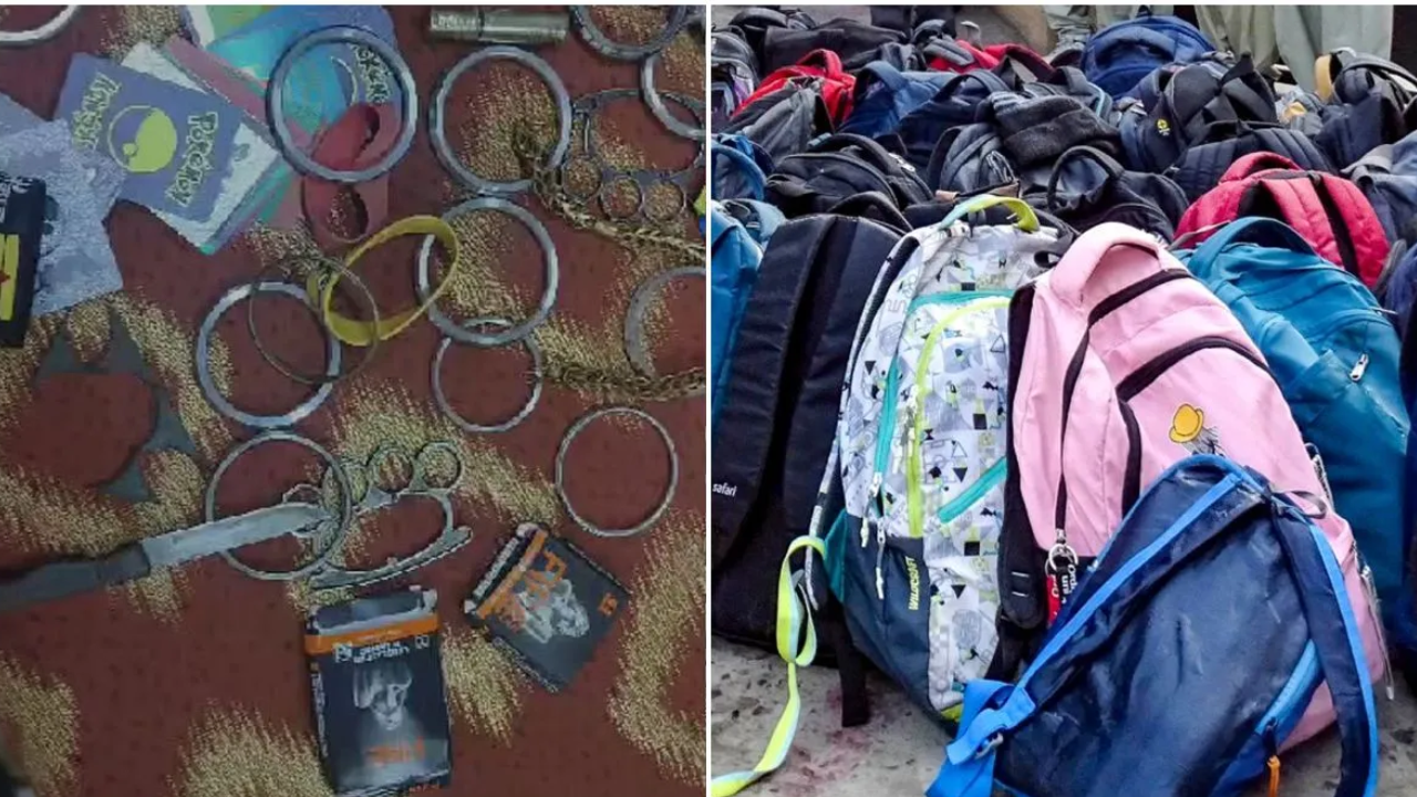Condoms in School Bags: స్కూల్ బ్యాగుల్లో కత్తులు, కండోమ్ లు, మారణాయుధాలు..