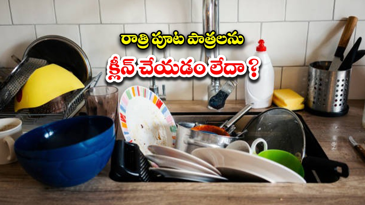 Dirty Dishes Problems: రాత్రిపూట శుభ్రం చేయకుండా .. పాత్రలను సింక్‌లో వదిలేస్తున్నారా ? అయితే రోగాలు కొని తెచ్చుకున్నట్లే !