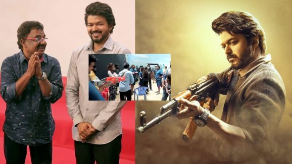 Vijay Thalapathi: షూటింగ్ సెట్ లో ఆయనపై గన్ గురిపెట్టిన విజయ్.. వీడియో వైరల్..!