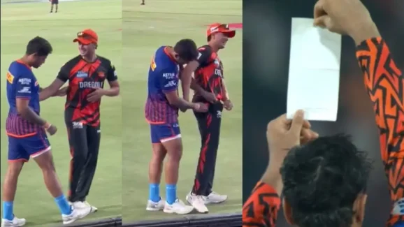 SKY on Abhishek sharma : ఇదేం దౌర్జన్యం..మళ్ళీ అభిషేక్ శర్మ జేబులు చెక్ చేసిన SKY