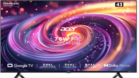 Acer TV Offer: 43 ఇంచ్ బ్రాండెడ్ టీవీపై రూ.25 వేల తగ్గింపు ఆఫర్..త్వరపడండి, కొన్ని రోజులే