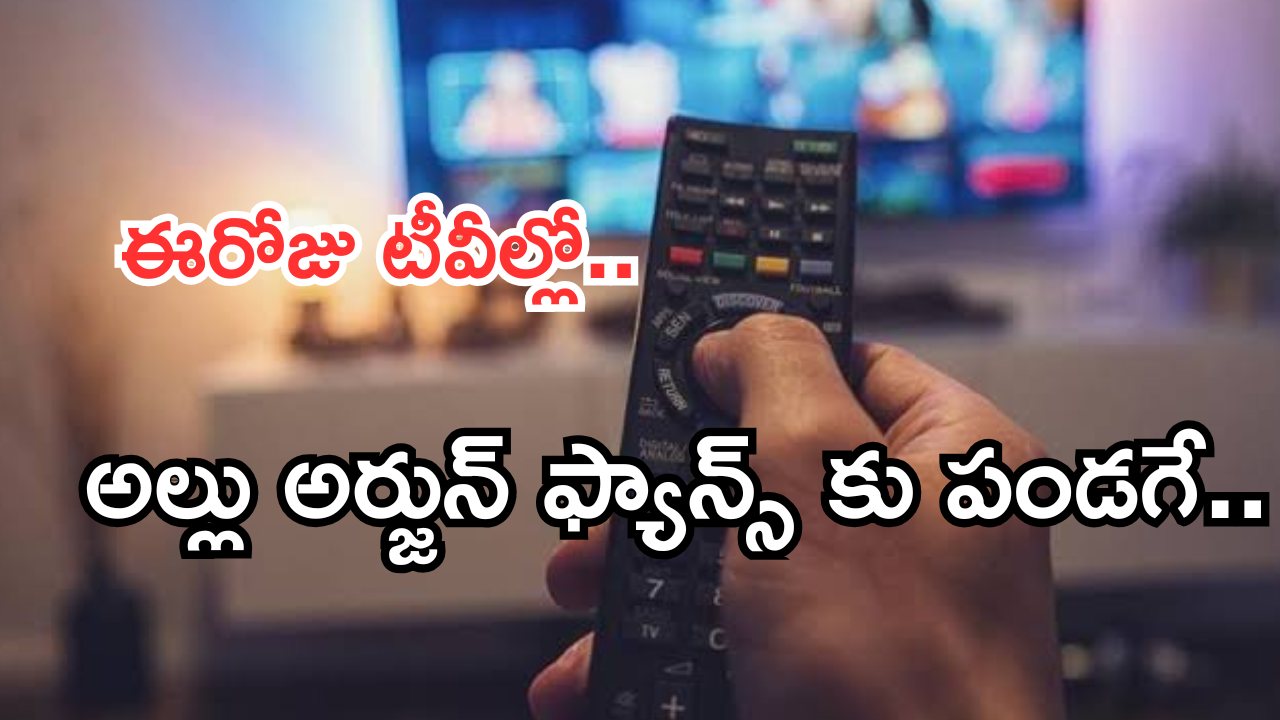 Today Movies in TV : ఈరోజు టీవి ఛానెల్లో వచ్చే సినిమాలు.. అల్లు అర్జున్ బర్త్ డే స్పెషల్ సినిమాలు..