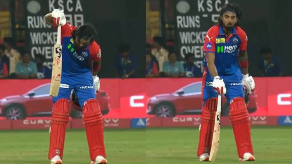 KL Rahul: గ్రౌండ్ పైన బ్యాట్ తో రాహుల్ ఎందుకు అలా కొట్టాడు.. కారణం ఇదే