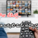 Today Movies in TV : ఈరోజు టీవి ఛానెల్లో వచ్చే సినిమాలు.. ఆ ఒక్క సినిమాను డోంట్ మిస్..
