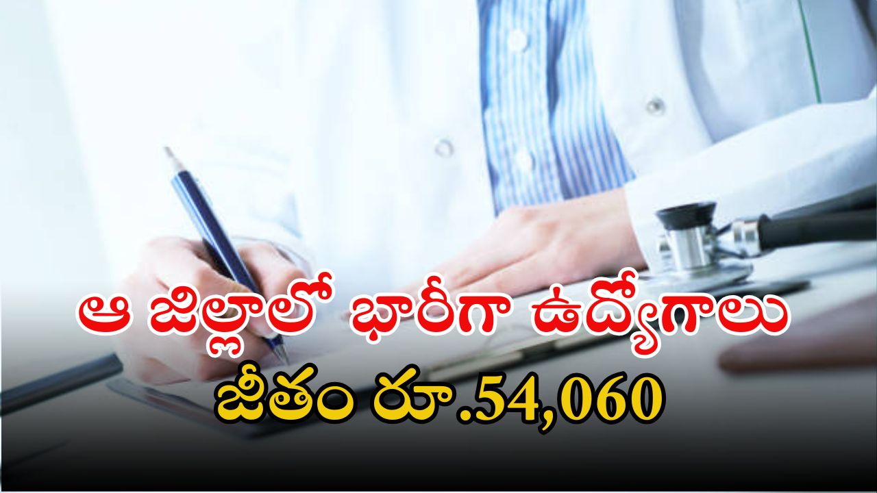 DME Recruitment: ఆ జిల్లాలో భారీగా ఉద్యోగాలు.. ఈ జాబ్ వస్తే జీతం అక్షరాల రూ.54,000