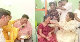 Anantapur News: జవాన్ తల్లిదండ్రులకు అన్నం తినిపిస్తూ ఏడ్చేసిన మంత్రి సవితమ్మ