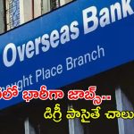 IOB Recruitment: డిగ్రీ అర్హతతో ఐఓబీలో భారీగా ఉద్యోగాలు.. నెలకు రూ.85,920 జీతం