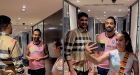 MLA Kaushik meets KL Rahul:   రాహుల్ ను కలిసిన కౌశిక్ రెడ్డి..పింక్ కండువా కప్పేసాడు !