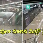 Viral Video: మునిగిన మెట్రో స్టేషన్.. రైలు నుంచి దిగని ప్రయాణీకులు, చివరికి..