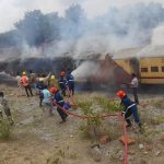 Train Catches Fire: కాచీగూడకు వెళ్తున్న రైలులో మంటలు