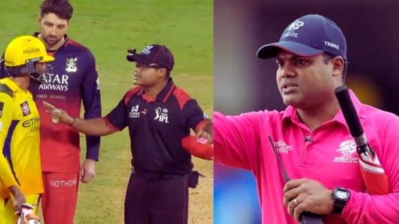 Jadeja Boundary: బౌండరీ ఆపేసిన అంపైర్ నితిన్… గొడవ పెట్టుకున్న జడేజా !