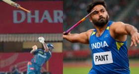 Rishabh Pant:  బల్లెం వదిలిన రిషబ్ పంత్..  నీరజ్ చోప్రా లాగా గోల్డ్ మెడల్ ఇవ్వాల్సిందే