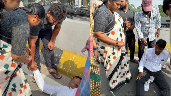 Hyderabad : ఫ్లైఓవర్‌పై ఫిట్స్.. మంత్రి సీతక్క ఏం చేసిందంటే..