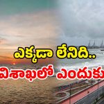 Vizag Beach: తుఫాన్ టైంలో సముద్రం వెనక్కు..? విశాఖ బీచ్‌లో ప్రకృతి ఓ వింత నాటకం!