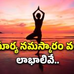 Surya Namaskar Benefits: ప్రతి రోజు ఉదయం సూర్య నమస్కారం చేస్తే.. లాభాలివే !