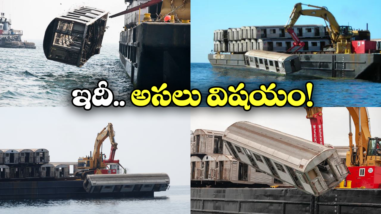 Train Coaches: సముద్ర జలాల్లో రైలు బోగీల సమాధి, ఎందుకలా?