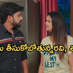 Gundeninda GudiGantalu Today episode: రవి, శృతి ల కాపురంలో చిచ్చు పెట్టిన శోభన..రోహిణికి షాకిచ్చిన ప్రభావతి..