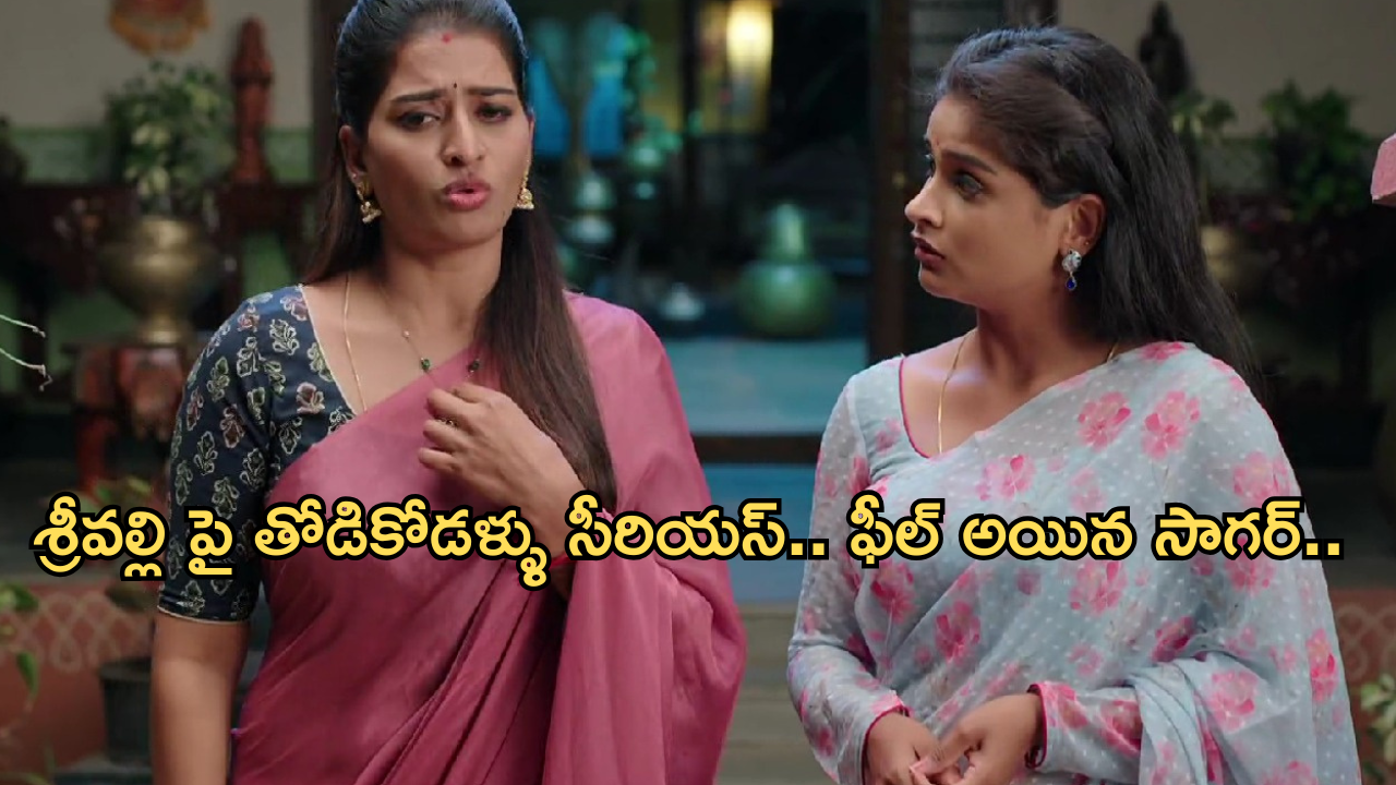 Illu Illalu Pillalu Today Episode: నర్మదను చూసి శ్రీవల్లికి కడుపుమంట.. సాగర్ పై రామారాజుకు అనుమానం..