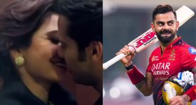 Kohli - Anushka : కోహ్లీకి షాక్... అతనికి అనుష్క శర్మ లిప్ లాక్ ?