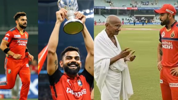 Gandhi Ji with Kohli : RCB 18 ఏళ్ల కల నెరవేర్చిన గాంధీజీ.. సంబరాల్లో విరాట్ కోహ్లీ!