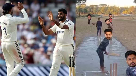 Watch Video : పాకిస్తాన్ పై బుమ్రా స్కెచ్… బురదలో కూడా వికెట్లు గిరాటేశాడు