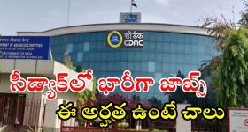CDAC : సీడ్యాక్ నుంచి భారీ నోటిఫికేషన్.. ఈ అర్హతలు ఉంటే చాలు.. ఉద్యోగం మీదే
