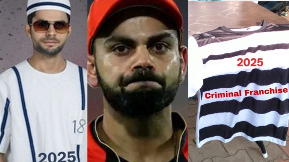 Criminal Franchise: RCBకి కొత్త జెర్సీ… కోహ్లీకి ఖైదీ డ్రెస్… ఆడుకుంటున్న చెన్నై ఫ్యాన్స్ !