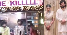 Akhil wedding : పెళ్లి భరాత్ లో నాగచైతన్య, నాగార్జున మాస్ డాన్స్