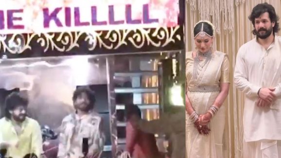 Akhil wedding : పెళ్లి భరాత్ లో నాగచైతన్య, నాగార్జున మాస్ డాన్స్