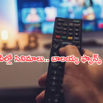 Today Movies in TV : ఈరోజు టీవి ఛానెల్లో వచ్చే సినిమాలు.. బాలయ్య ఫ్యాన్స్ కు పండగే..