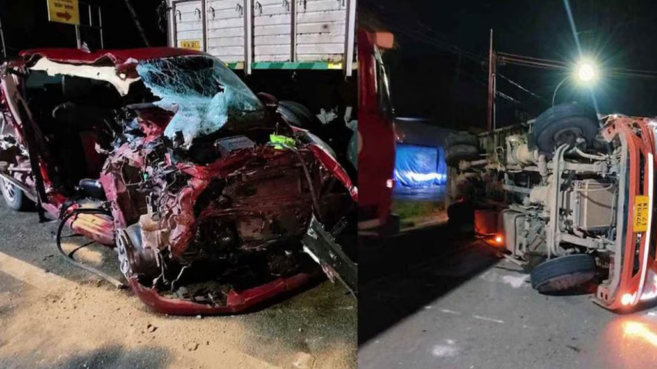 Road Accident: అనకాపల్లిలో సిగ్నల్ వద్ద ఆగిన వాహనలపైకి దూసుకెళ్లిన కంటైనర్.. నలుగురు మృతి, ఏడుగురికి గాయాలు