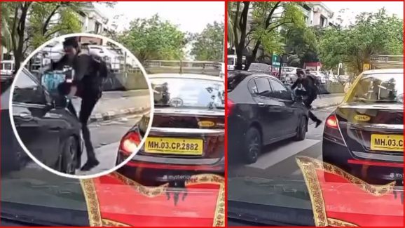 Viral Video : ఒక్క సెకన్‌లో ఎలా బతికిపోయాడో చూడండి.. వైరల్ వీడియో..