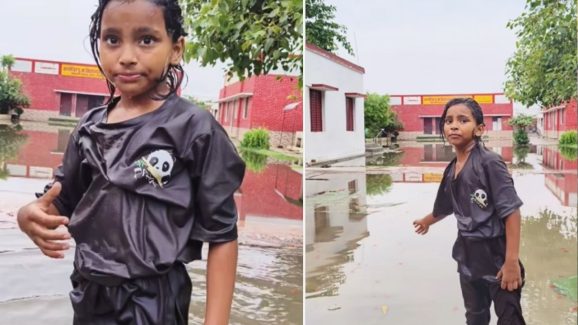 Viral Video : వర్షంలో ఓ అమ్మాయి.. అంతా అవాక్కయ్యేలా.. వీడియో వైరల్