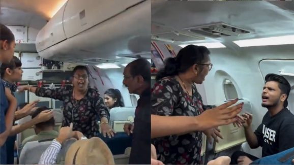 Viral Video : విమానంలో 11A సీటు కోసం గొడవ.. వీడియోలో రచ్చ రచ్చా..