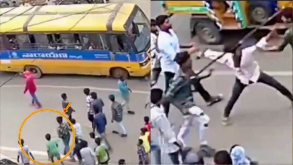 AP : బీహార్ కాదు, భీమవరం.. కాలేజ్ బస్సుపై మందుబాబులు దాడి, అంతా టీనేజర్లే!
