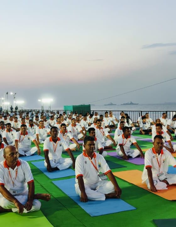 Yoga Day photos Vizag