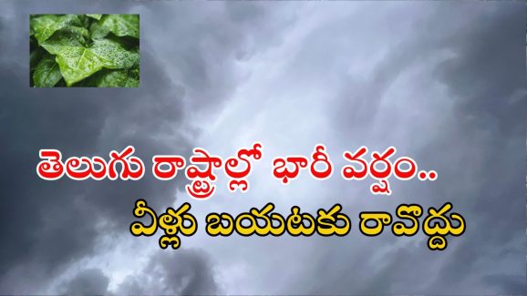 Weather News: తెలుగు రాష్ట్రాల్లో భారీ వర్షం.. ముఖ్యంగా ఈ జిల్లాల వారు జాగ్రత్త.. పిడుగులు పడే ఛాన్స్