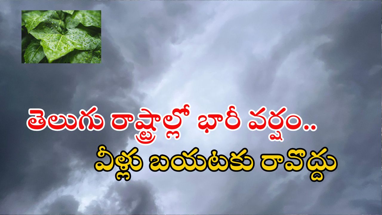 Weather News: తెలుగు రాష్ట్రాల్లో భారీ వర్షం.. ముఖ్యంగా ఈ జిల్లాల వారు జాగ్రత్త.. పిడుగులు పడే ఛాన్స్
