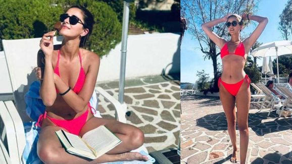Ananya Panday: లైగర్ భామ రెడ్ బికినీలో సెగలు పుట్టిస్తోందిగా..