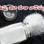 Salt Uses: ఉప్పును ఇలా కూడా వాడొచ్చు తెలుసా ?