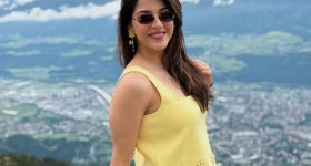 Mehareen Pirzada : యెల్లో డ్రెస్ లో స్టైలిష్ గాగుల్స్ పెట్టి కేక పెట్టిస్తున్న హనీ పాప..
