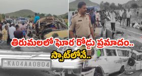 Tirumala Crime: శ్రీవారిని దర్శించుకుని.. టెంపోను ఢీ కొట్టిన లారీ స్పాట్‌లోనే 14 మంది..