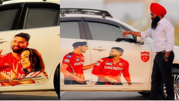 Shreyas Iyer : సర్పంచ్ సాబ్ క్రేజ్ మామూలుగా లేదుగా.. పంజాబ్ కార్లపై అయ్యర్ ఫోటోలు